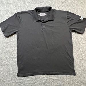 Vintage Blockbuster Employee Polo Black with Left Arm Logo | Size Large